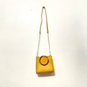 Dream Control - Mustard Yellow Round Tortoiseshell Handle Bag